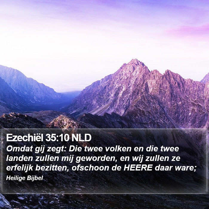 Ezechiël 35:10 NLD Bible Study