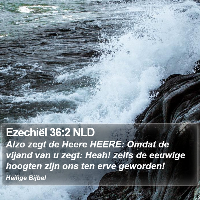 Ezechiël 36:2 NLD Bible Study