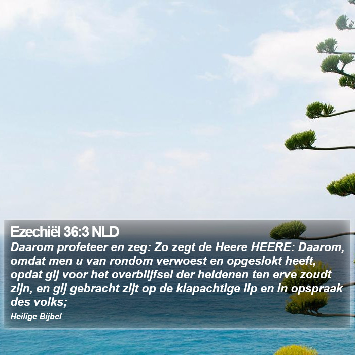 Ezechiël 36:3 NLD Bible Study