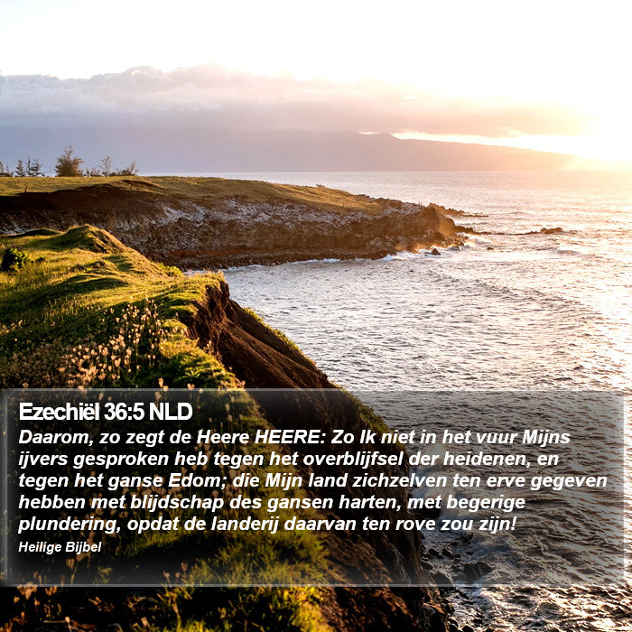 Ezechiël 36:5 NLD Bible Study