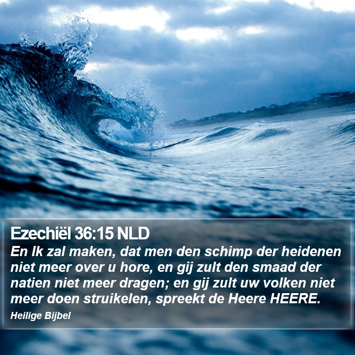 Ezechiël 36:15 NLD Bible Study