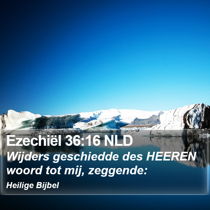 Ezechiël 36:16 NLD Bible Study