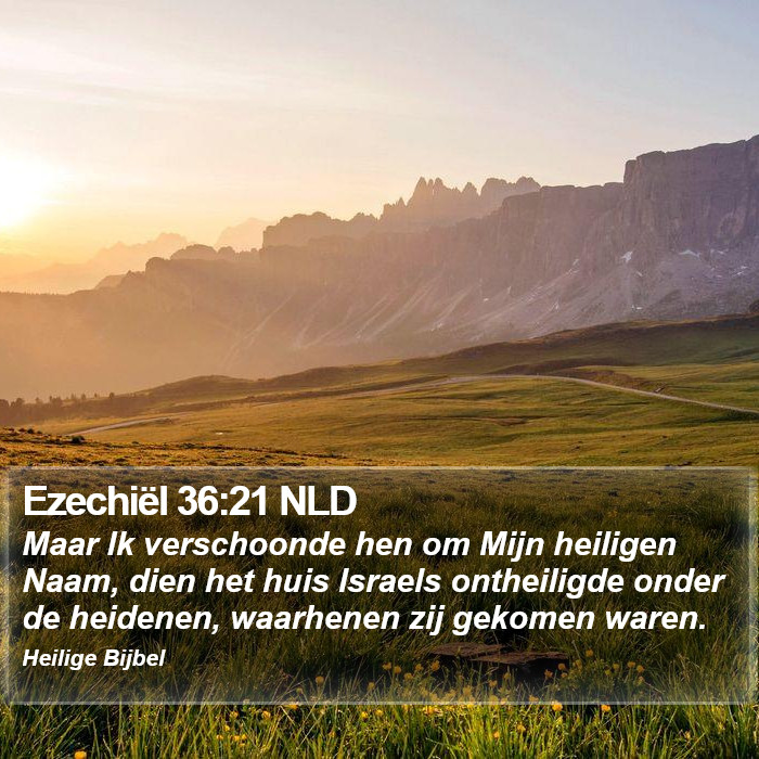 Ezechiël 36:21 NLD Bible Study