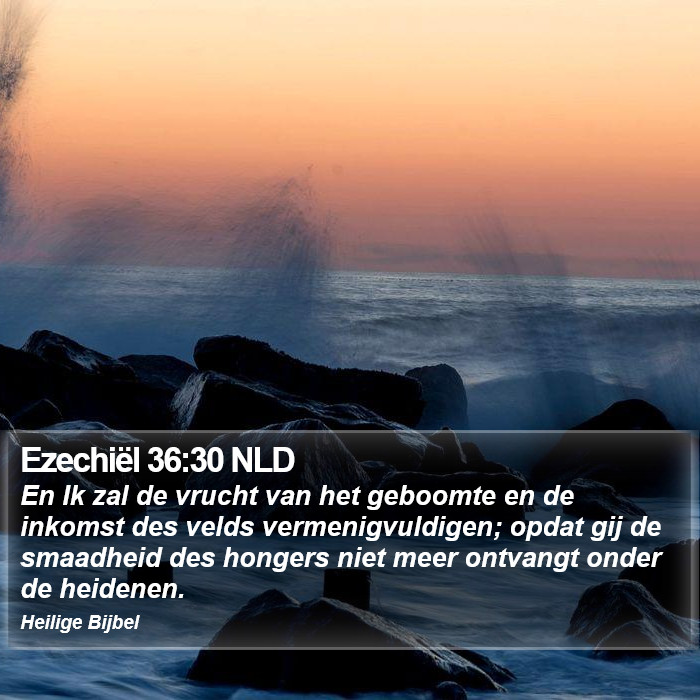 Ezechiël 36:30 NLD Bible Study
