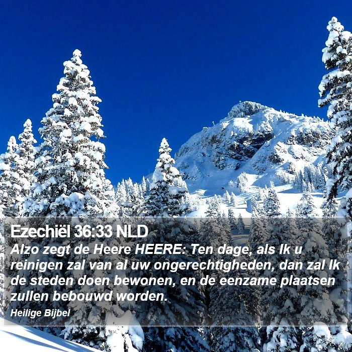 Ezechiël 36:33 NLD Bible Study