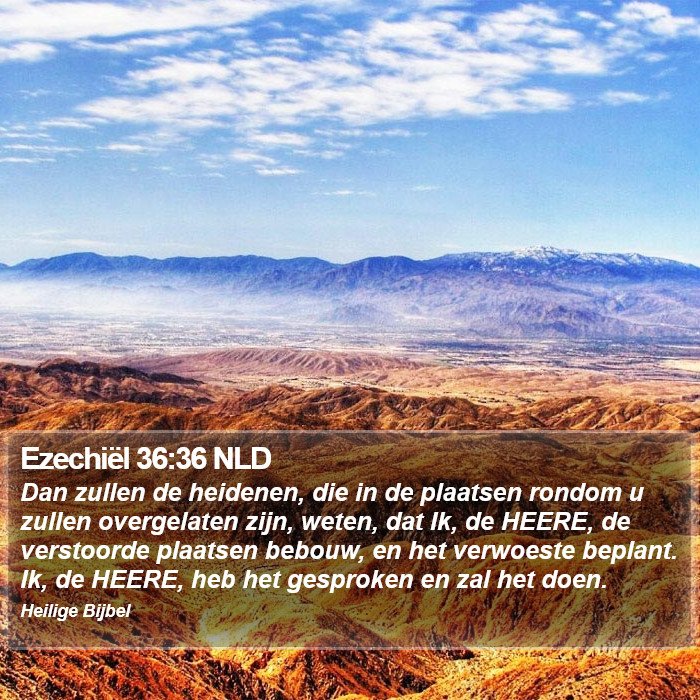 Ezechiël 36:36 NLD Bible Study