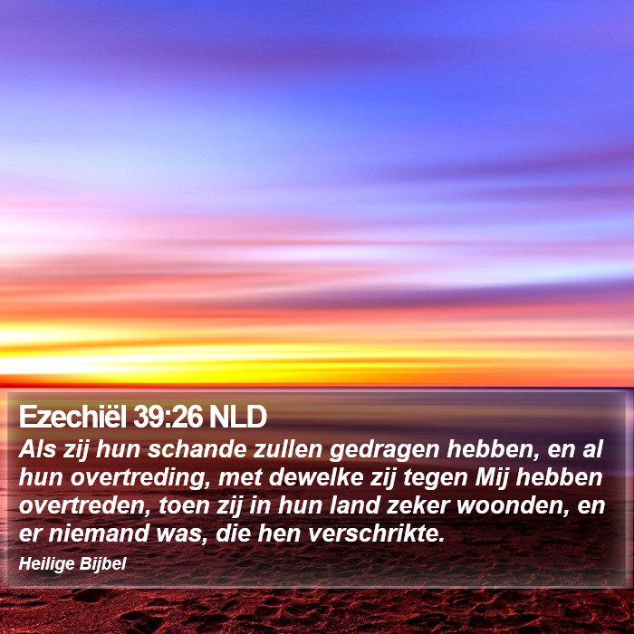 Ezechiël 39:26 NLD Bible Study