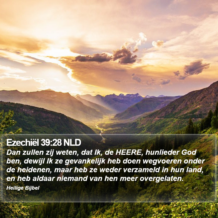 Ezechiël 39:28 NLD Bible Study