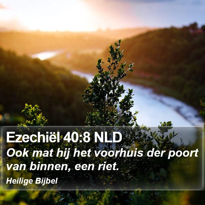 Ezechiël 40:8 NLD Bible Study