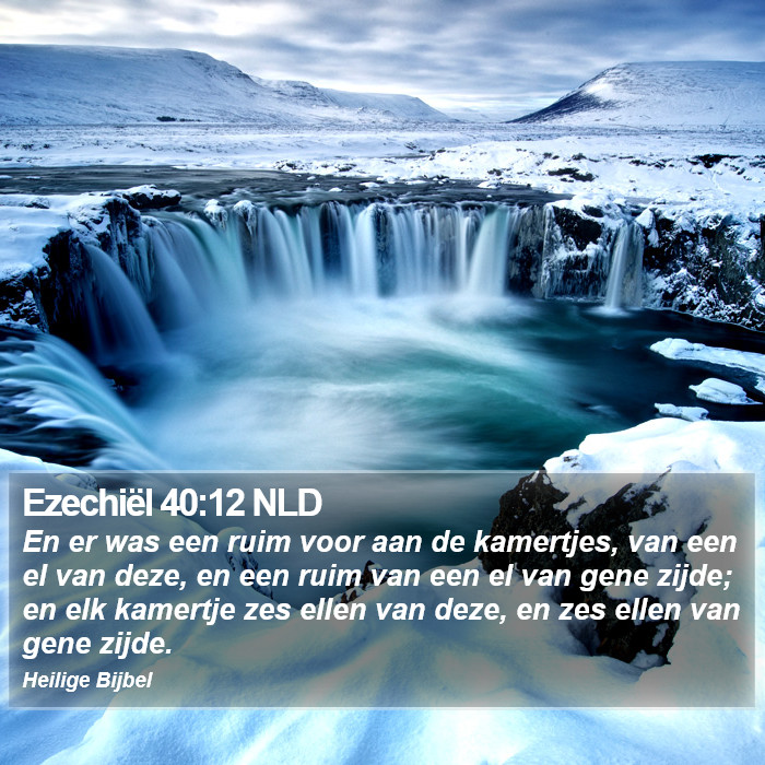 Ezechiël 40:12 NLD Bible Study