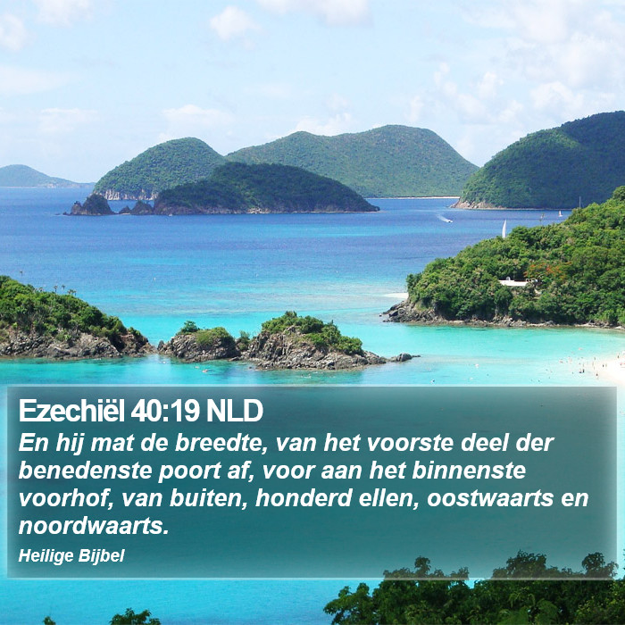 Ezechiël 40:19 NLD Bible Study