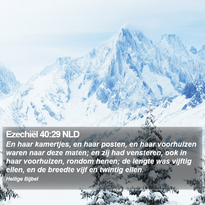 Ezechiël 40:29 NLD Bible Study