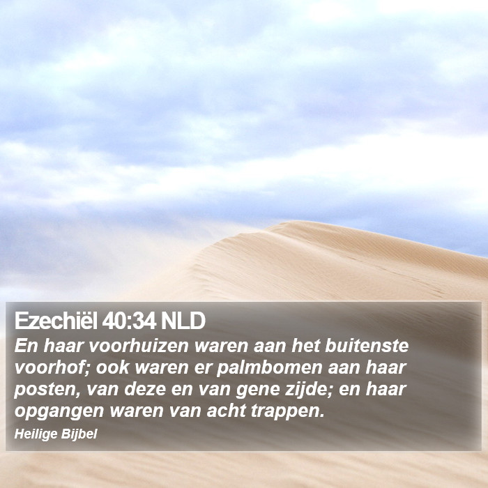 Ezechiël 40:34 NLD Bible Study