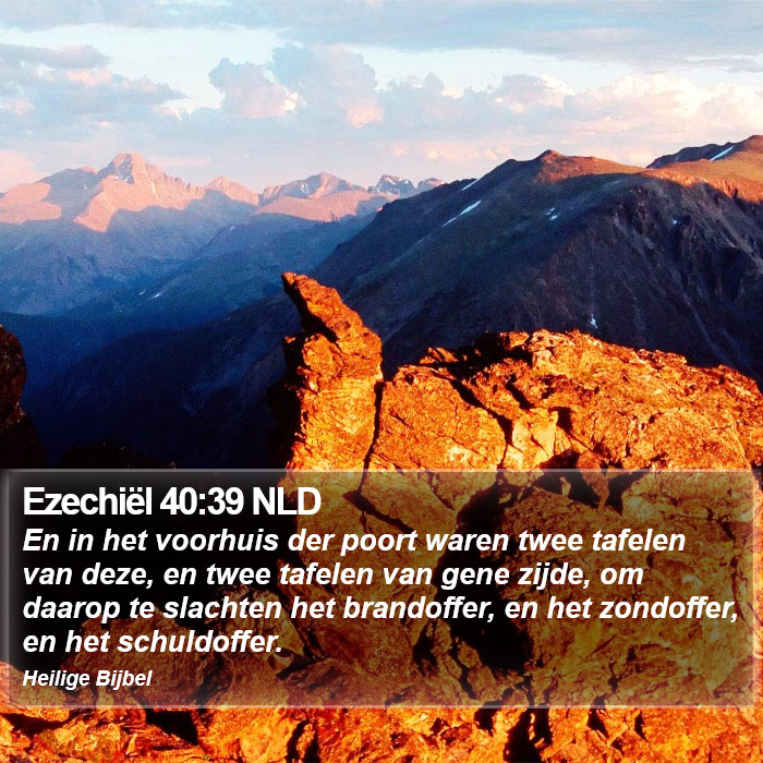 Ezechiël 40:39 NLD Bible Study