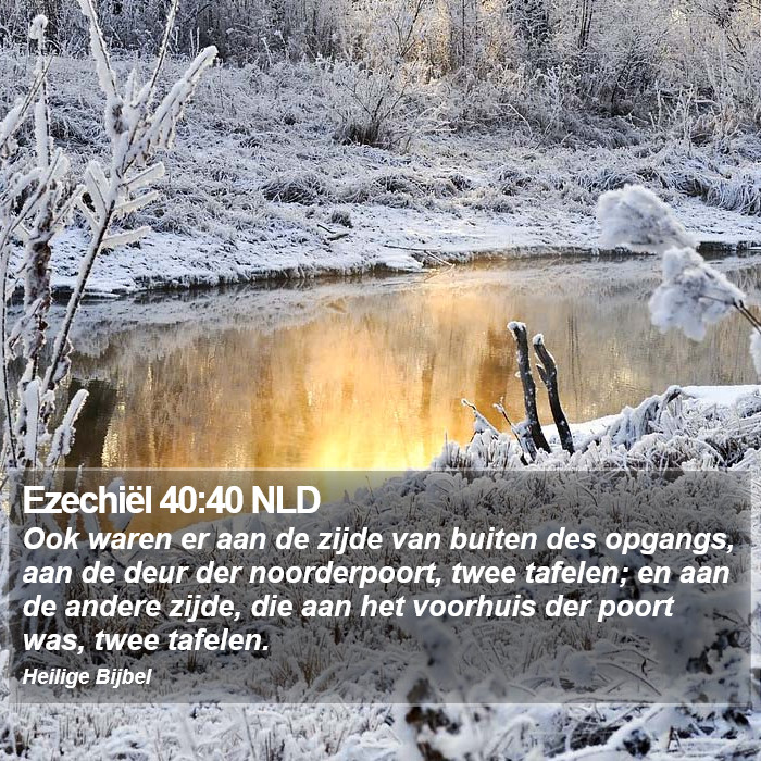 Ezechiël 40:40 NLD Bible Study