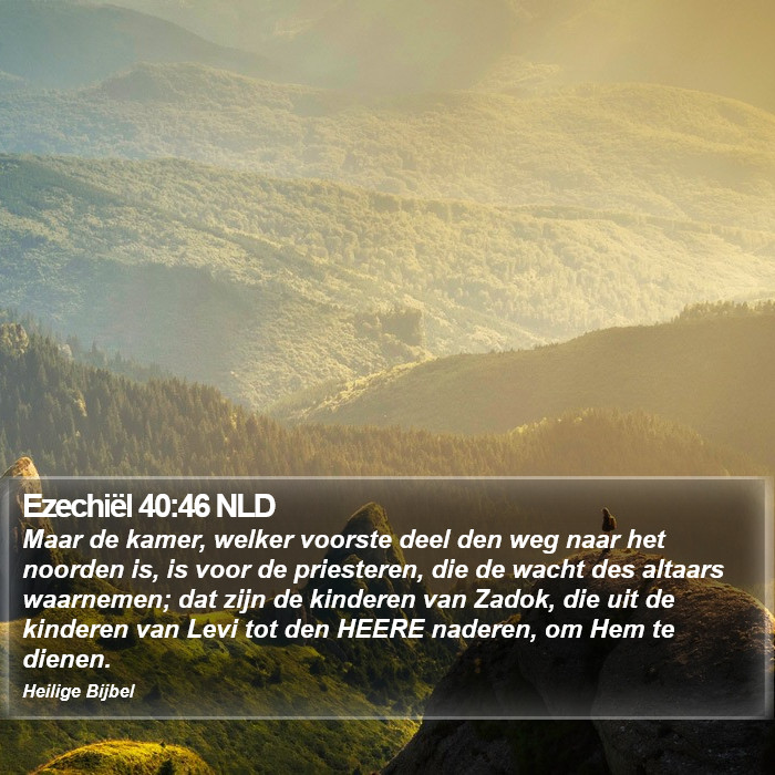 Ezechiël 40:46 NLD Bible Study