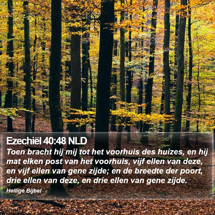 Ezechiël 40:48 NLD Bible Study