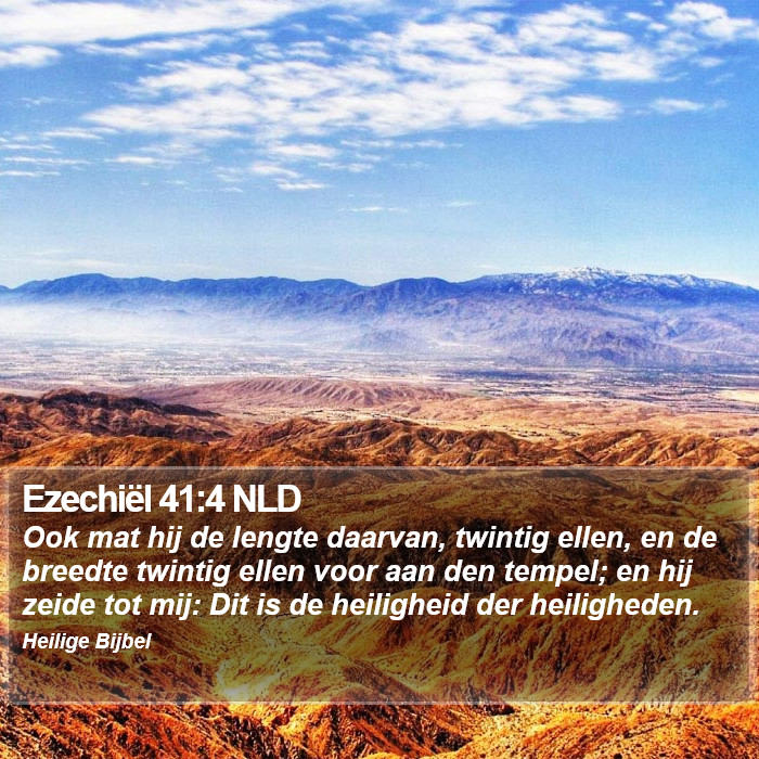 Ezechiël 41:4 NLD Bible Study