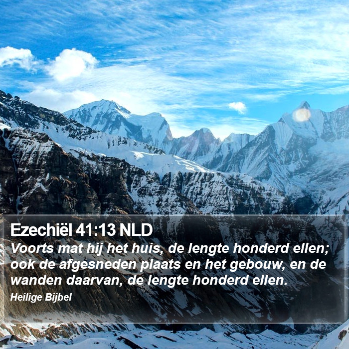 Ezechiël 41:13 NLD Bible Study