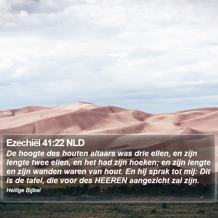 Ezechiël 41:22 NLD Bible Study