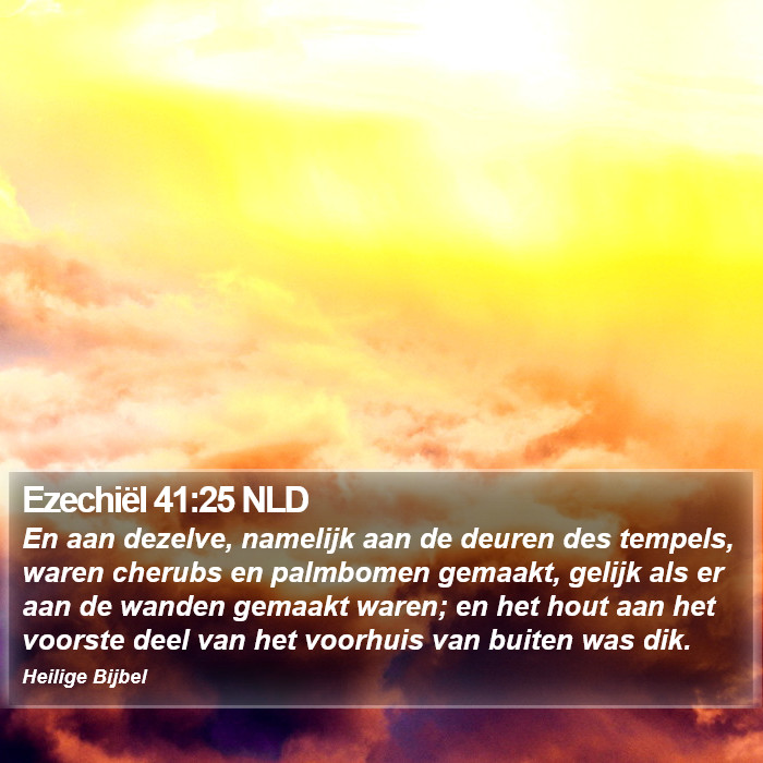 Ezechiël 41:25 NLD Bible Study