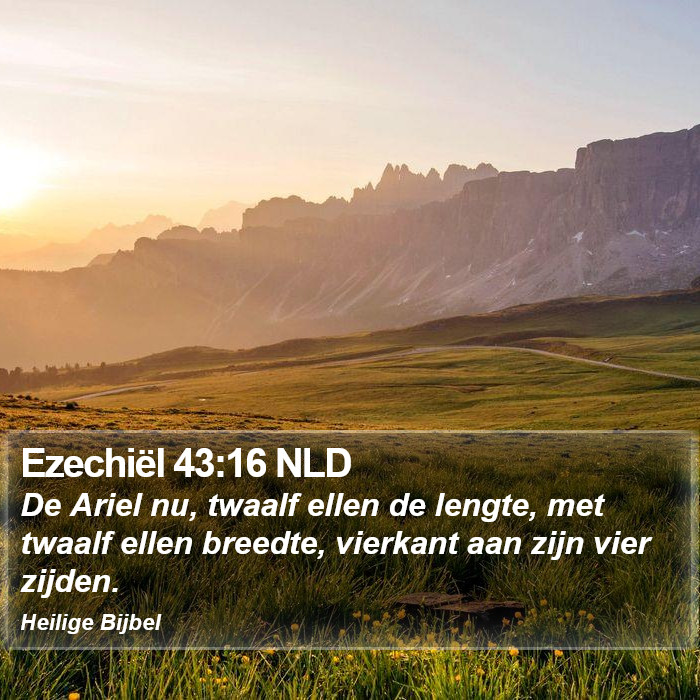 Ezechiël 43:16 NLD Bible Study