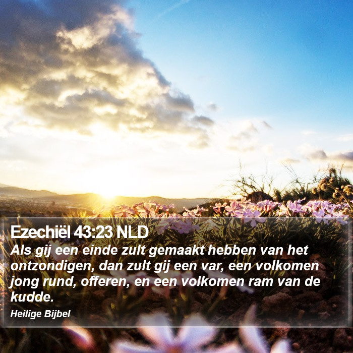 Ezechiël 43:23 NLD Bible Study