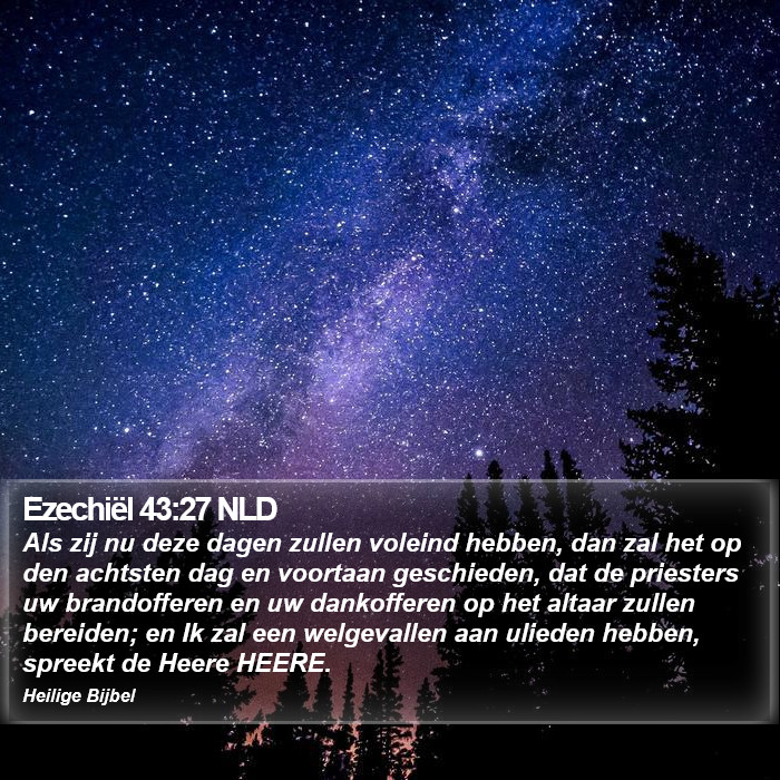 Ezechiël 43:27 NLD Bible Study