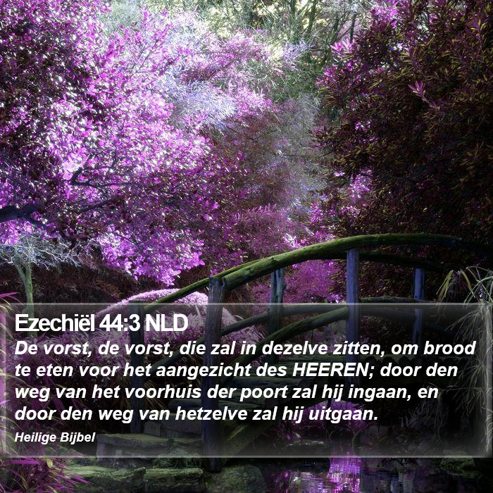 Ezechiël 44:3 NLD Bible Study