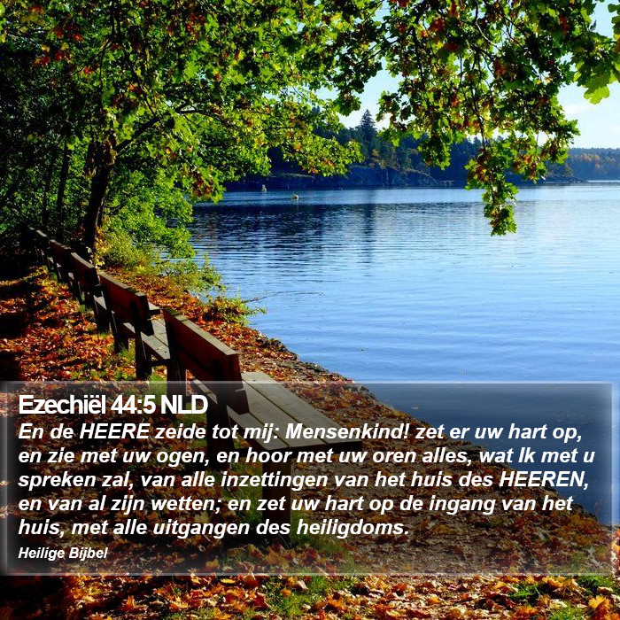 Ezechiël 44:5 NLD Bible Study