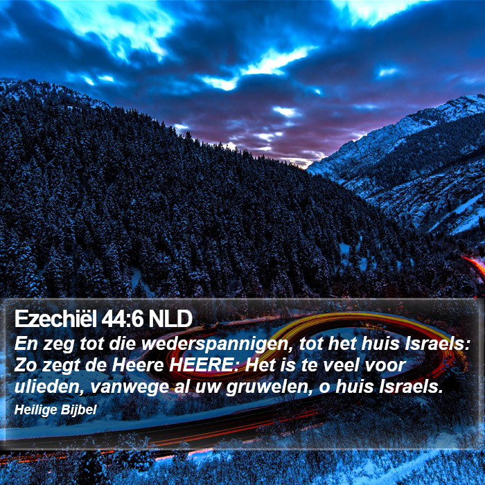 Ezechiël 44:6 NLD Bible Study