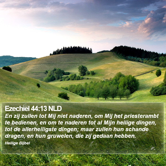 Ezechiël 44:13 NLD Bible Study