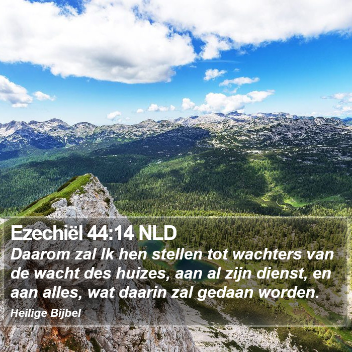 Ezechiël 44:14 NLD Bible Study
