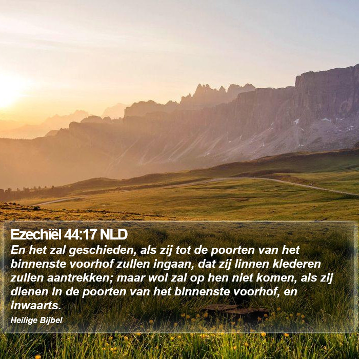 Ezechiël 44:17 NLD Bible Study