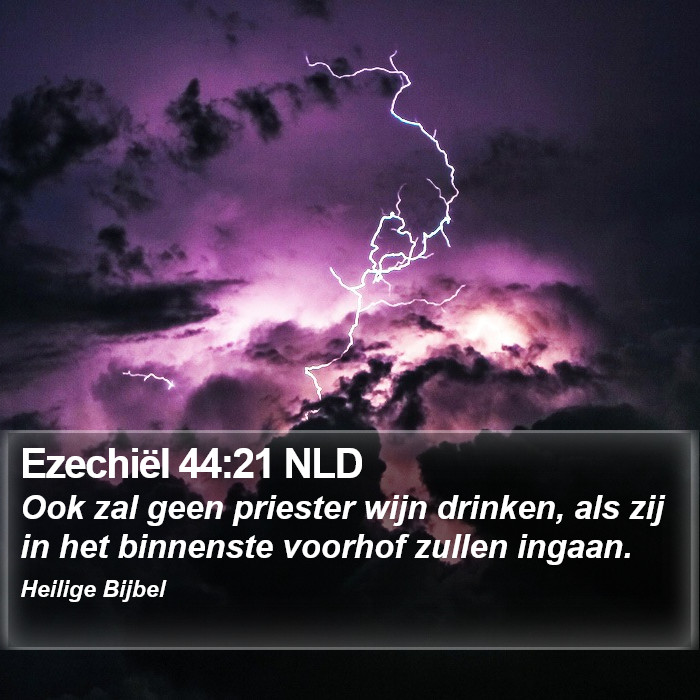 Ezechiël 44:21 NLD Bible Study