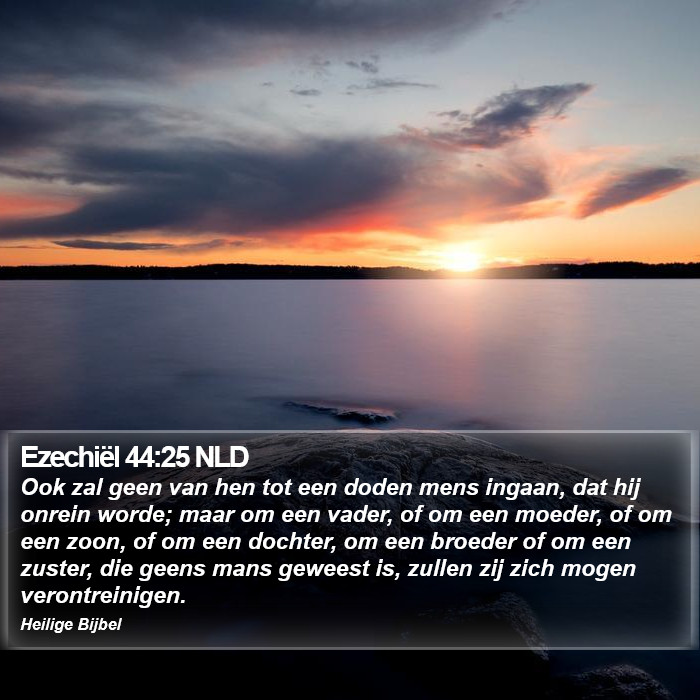 Ezechiël 44:25 NLD Bible Study