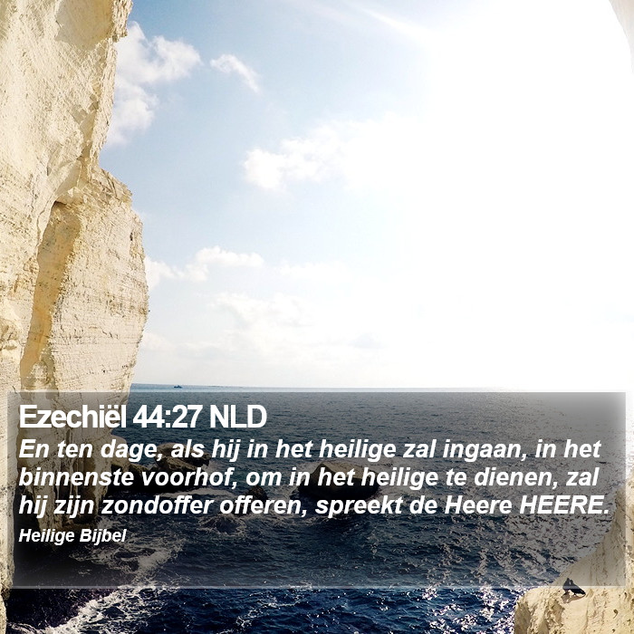 Ezechiël 44:27 NLD Bible Study