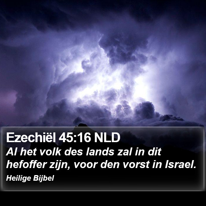 Ezechiël 45:16 NLD Bible Study