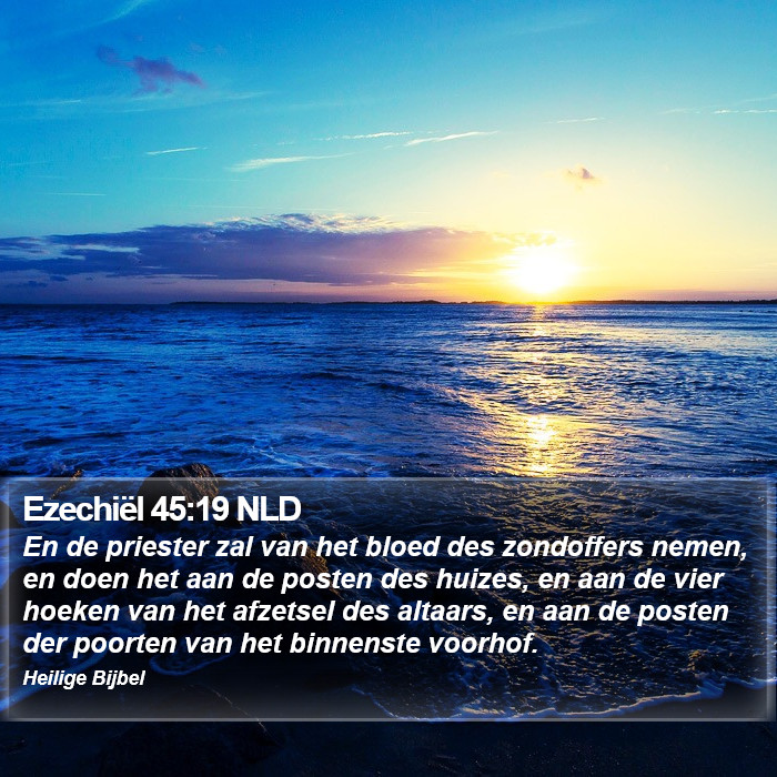 Ezechiël 45:19 NLD Bible Study