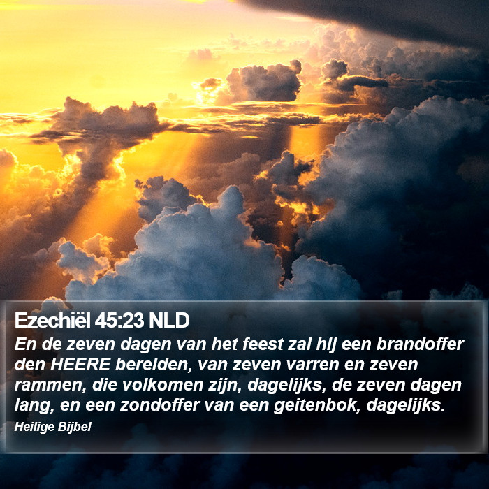 Ezechiël 45:23 NLD Bible Study