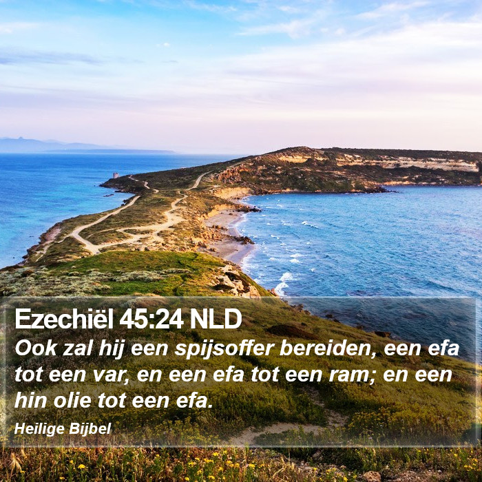 Ezechiël 45:24 NLD Bible Study