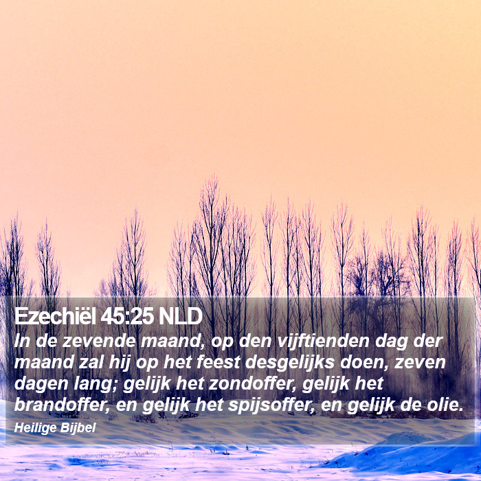 Ezechiël 45:25 NLD Bible Study