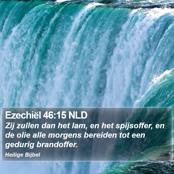 Ezechiël 46:15 NLD Bible Study