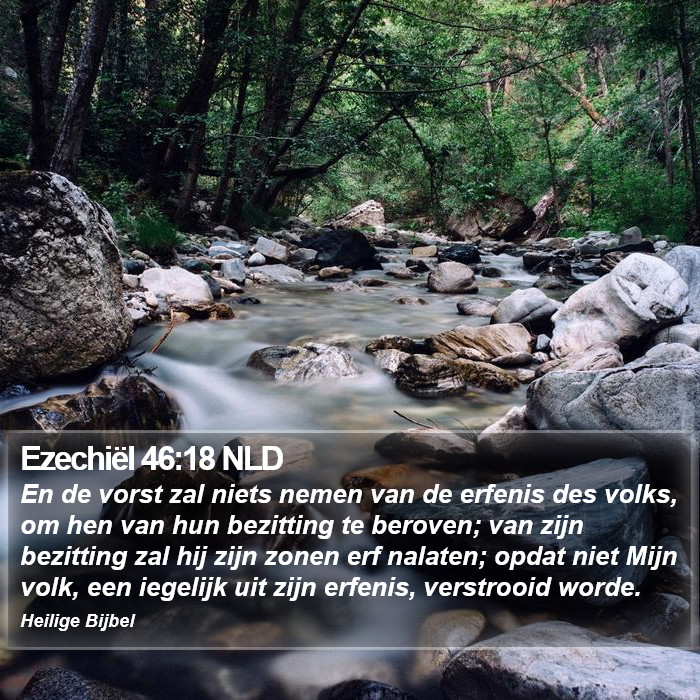Ezechiël 46:18 NLD Bible Study