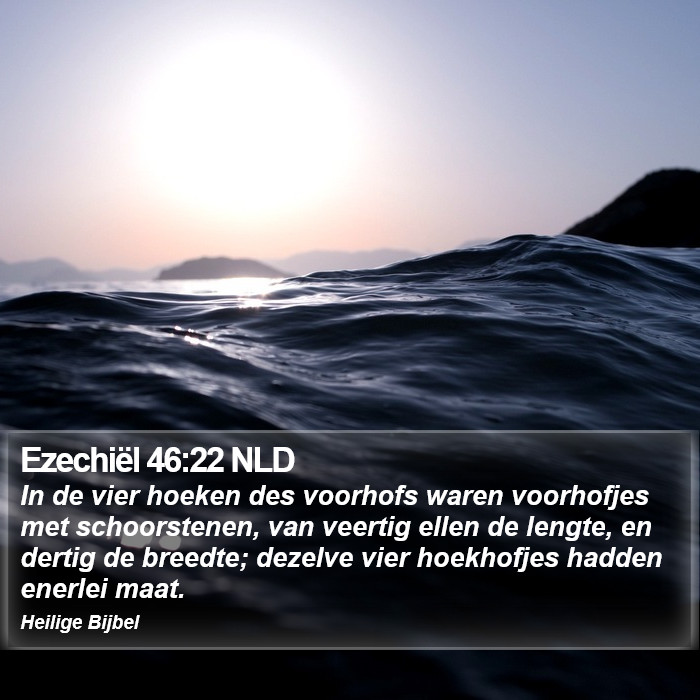 Ezechiël 46:22 NLD Bible Study