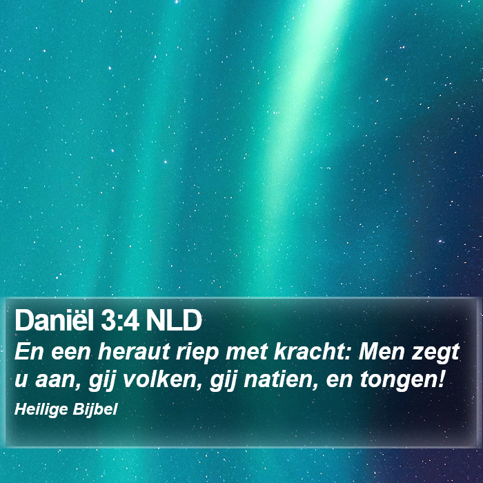 Daniël 3:4 NLD Bible Study