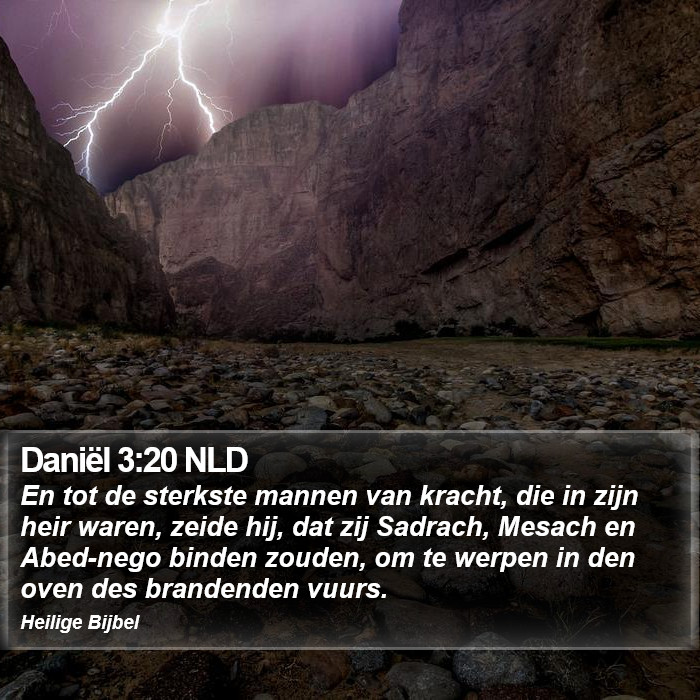 Daniël 3:20 NLD Bible Study