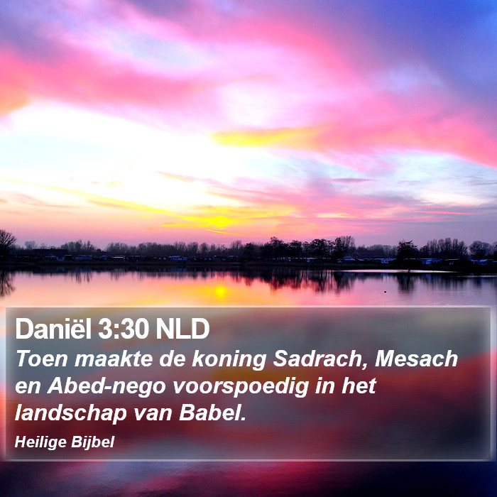 Daniël 3:30 NLD Bible Study