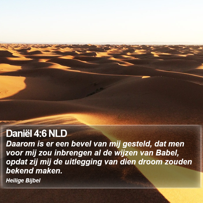 Daniël 4:6 NLD Bible Study