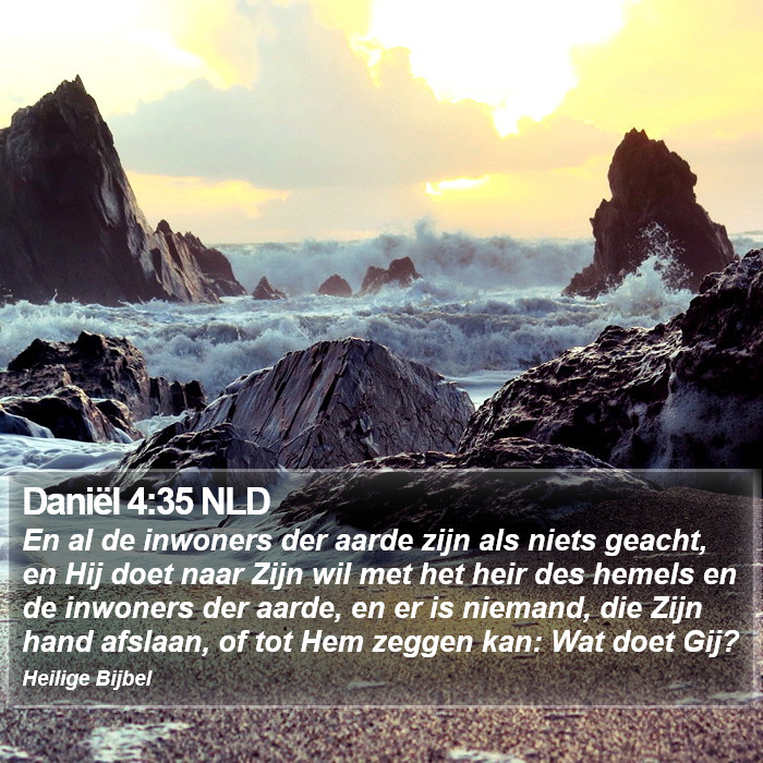 Daniël 4:35 NLD Bible Study